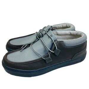 MUK LUKS Men's Park Ollie Sneaker-Grey Loafer Genuine Suede Size 9.5 Shoes